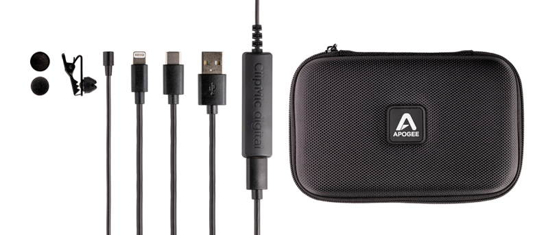 Apogee ClipMic digital with cables and Case