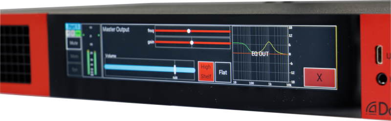 Merging RL256 front angled EQ screen