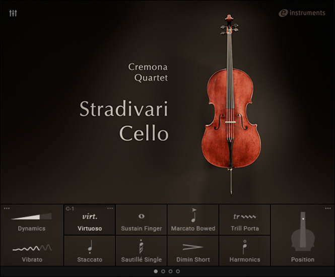 e instruments Stradivari Cello UI