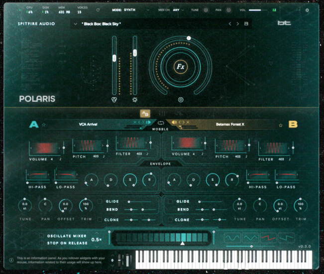 SpitfireAudio Polaris GUI small