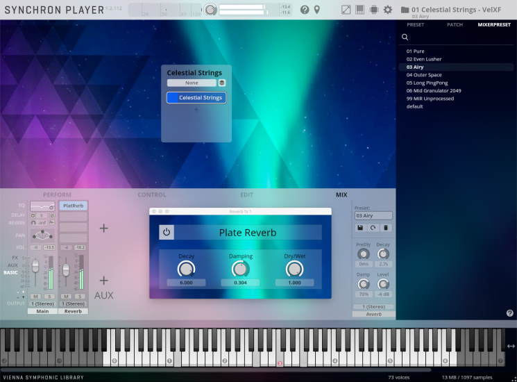 VSL FreeCelestialStrings GUI Mixerpresets small
