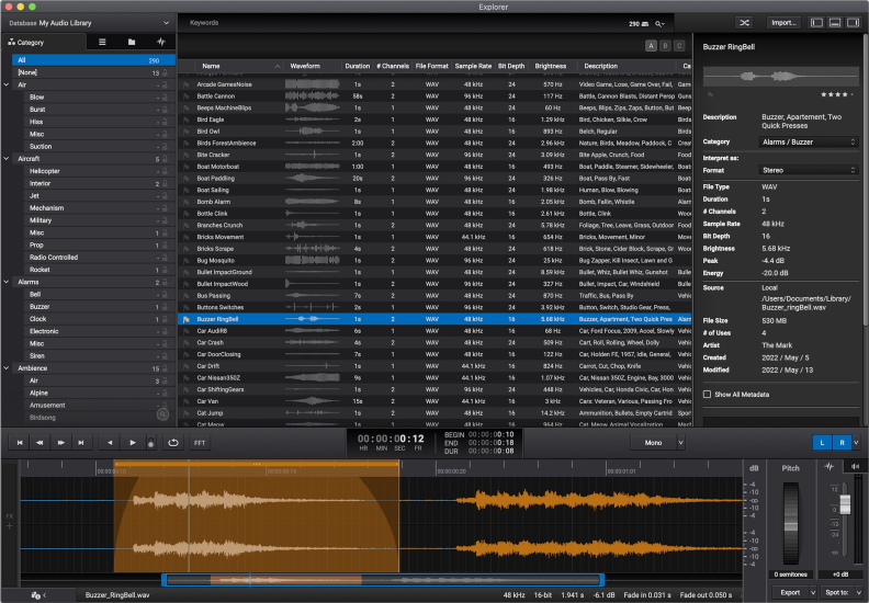 SoundParticles explorer main screenshot small