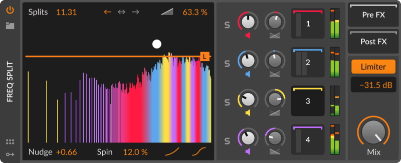 Bitwig Spectral Suite Freq Split