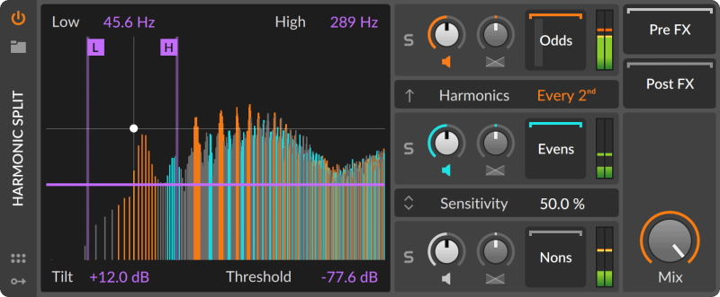 Bitwig Spectral Suite Harmonic Split