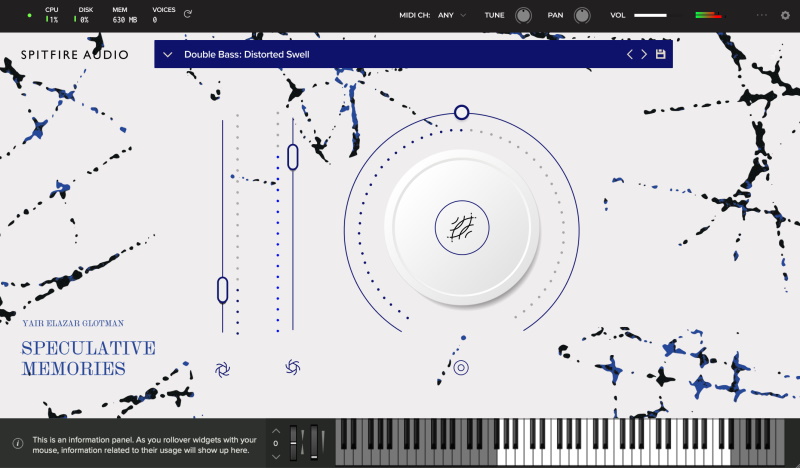 SpitfireAudio SpeculativeMemories UI