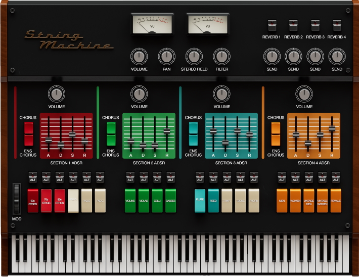 EastWest string machine interface GUI small