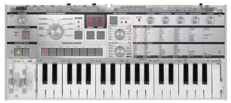 Korg microKORGCR top small