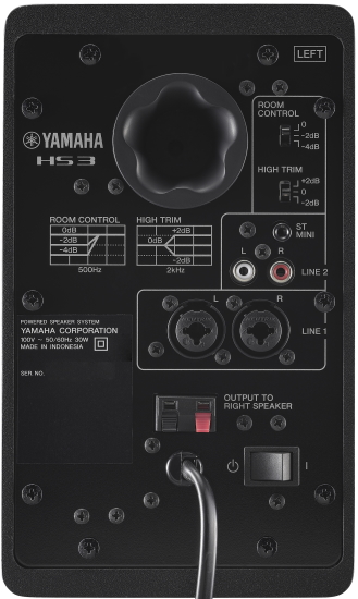 Yamaha HS3 black L rear