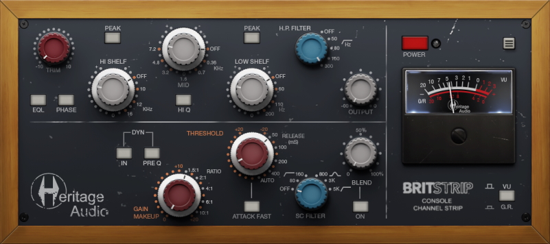 Heritage Audio BritStrip DesktopView