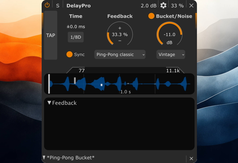 HOFA SYSTEM DelayPro V9 background