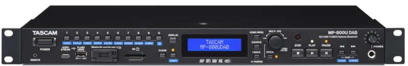 Tascam MP 800UDAB front small