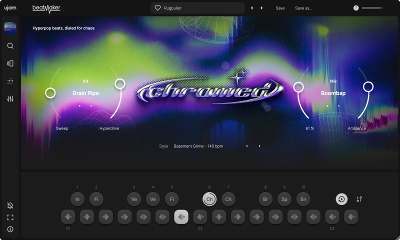 UJAM CHROMED UI