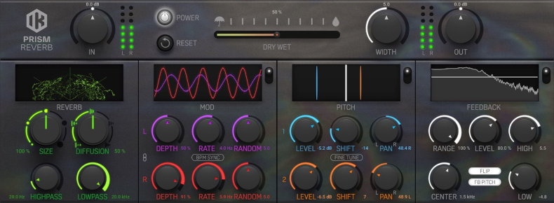 IK prism reverb gui