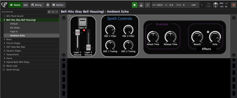 GigPerformer TemplateScreenshot