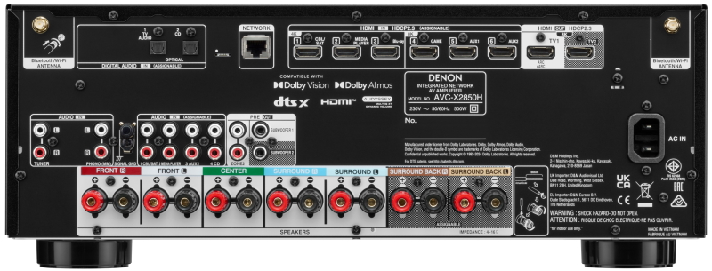 Denon AVC X2850H rear small