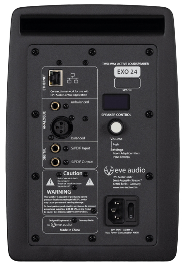 EVE Audio Exo family rear