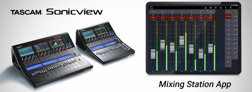 Tascam sonicview mixing station
