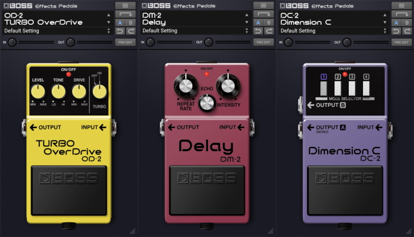 Roland BOSS Effects Pedals New