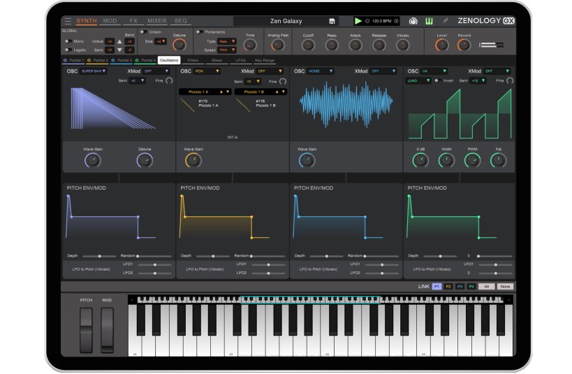 Roland ZenologyGX iPad