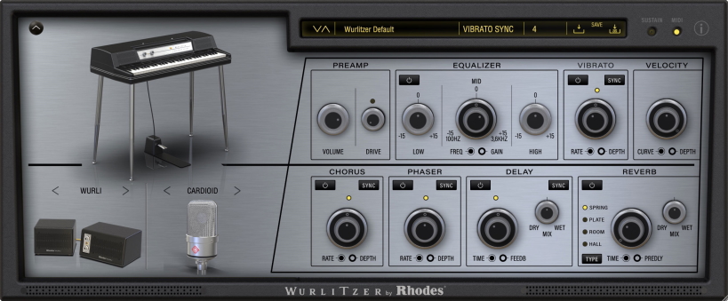 Wurlitzer Rhodes UI