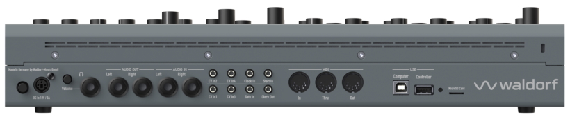 Waldorf IridiumDesktopMK2 rear small