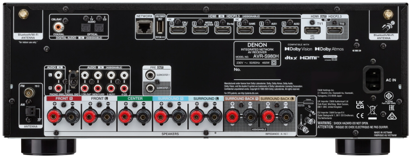 Denon AVR S980 rear small
