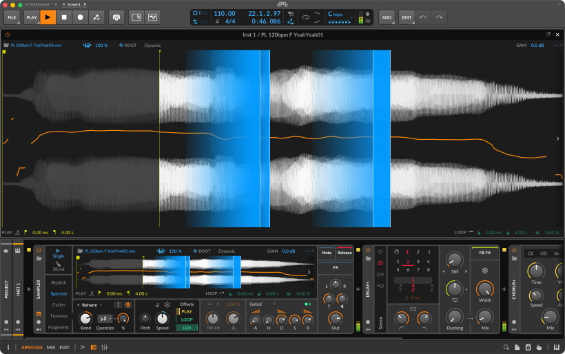 Bitwig Studio 6 1 Stretching