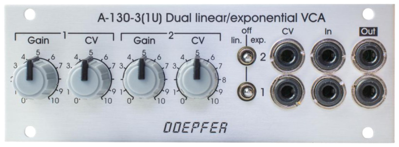 Doepfer A 130 3 1U Dual lin log VCA