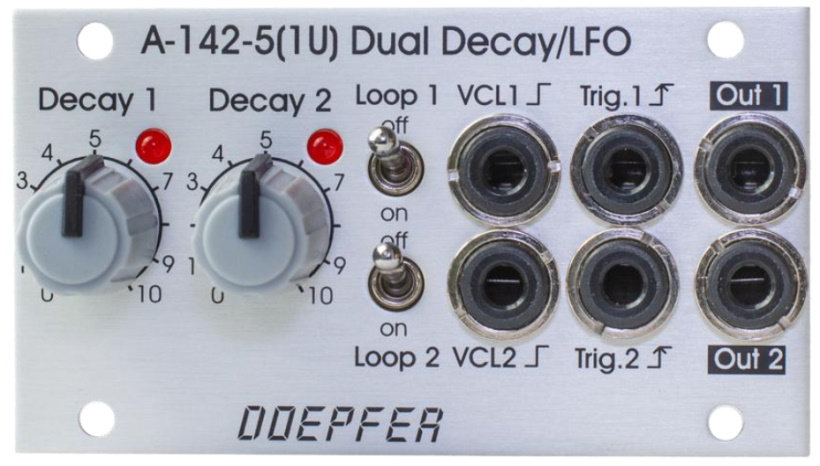 Doepfer A 142 5 1U Dual Decay LFO