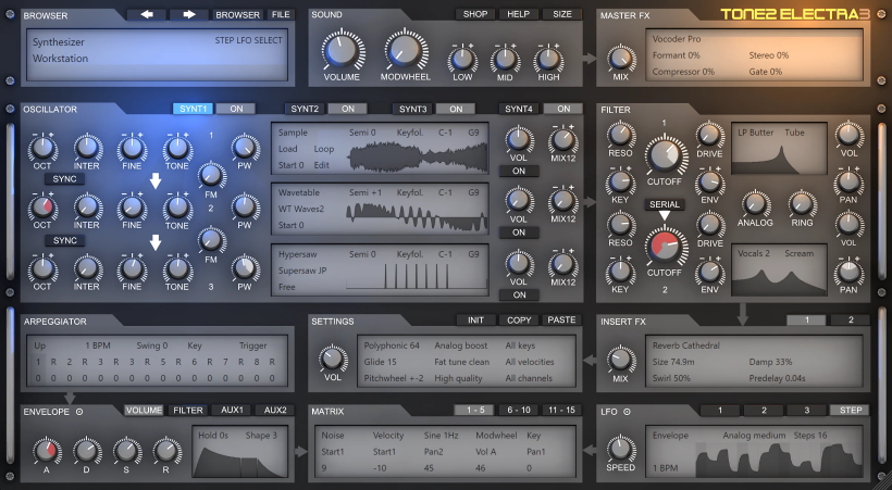 Tone2 Electra 3 5 screenshot