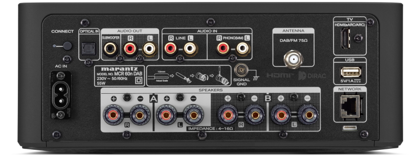 Marantz MCR 60n rear