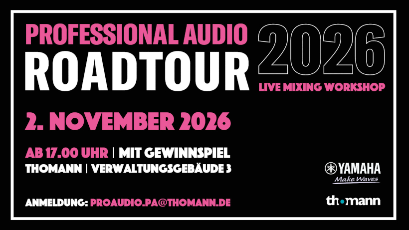 Yamaha Mixing Workshop bei Thomann am 02. November 2026