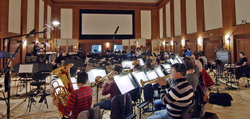 orchestra in live room