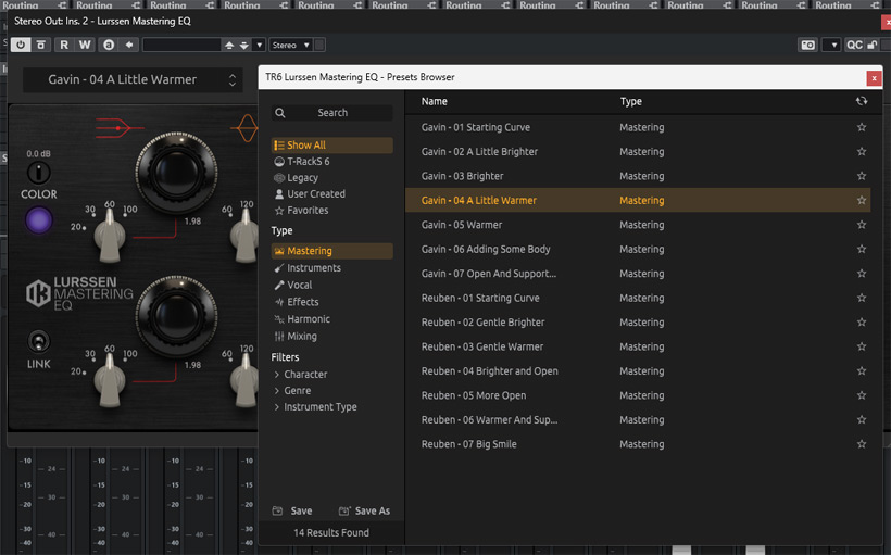 21 eq presets