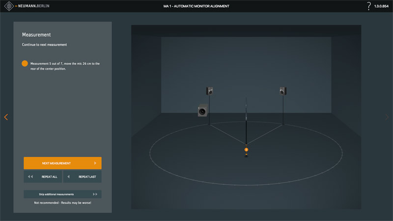 Neumann MA1 Software Step4 Measurements