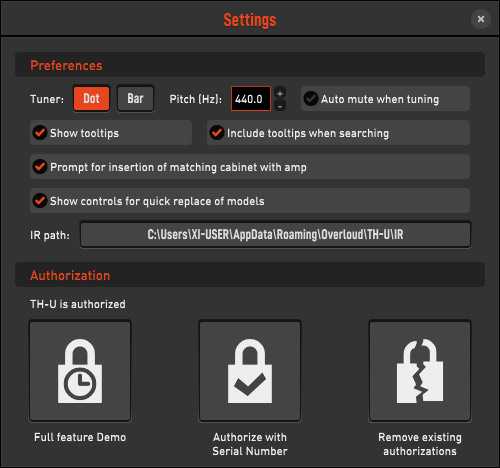 3 settings