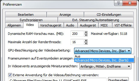 gpu videobearbeitung