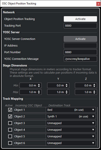 nuendo settings