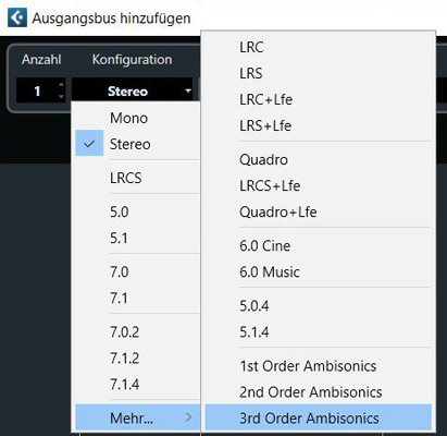 cubase Buss Konfig