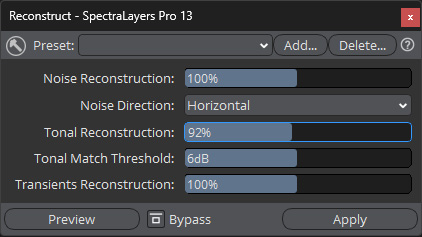 modul reconstruction