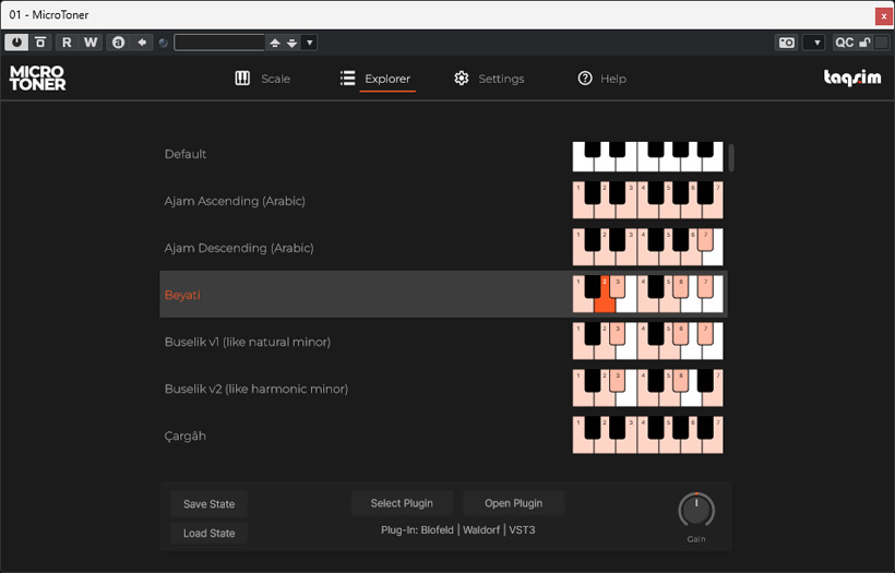 33 microtoner settings