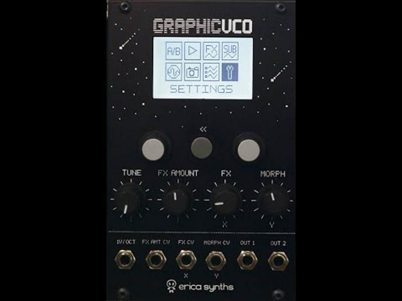 Erica Synths Grafic VCO Preview