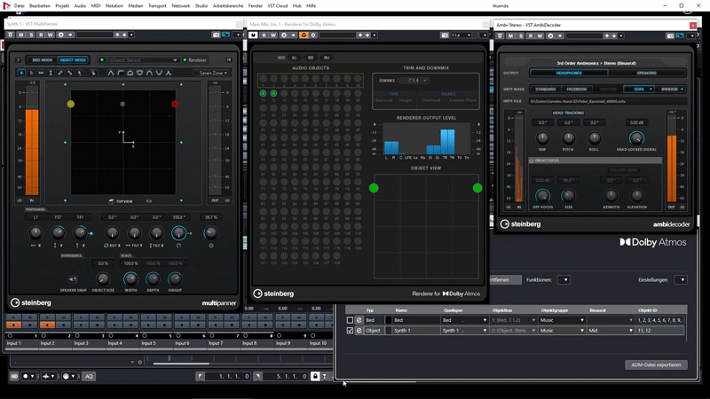 steinberg nuendo dolby atmos